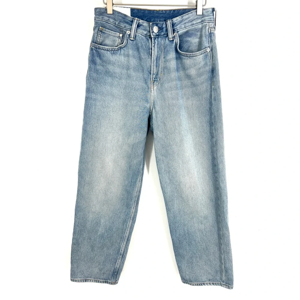 HM Loose Ample‎ Men Light Wash Blue Denim Jeans 28x30 0979945 9